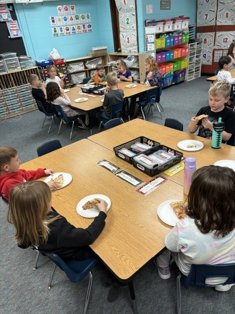 Mrs. Laursen's class earned pizza