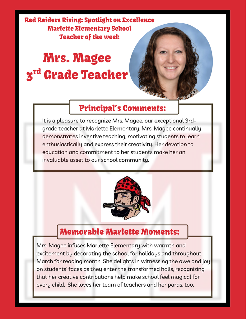Renee Magee Teacher of the Week