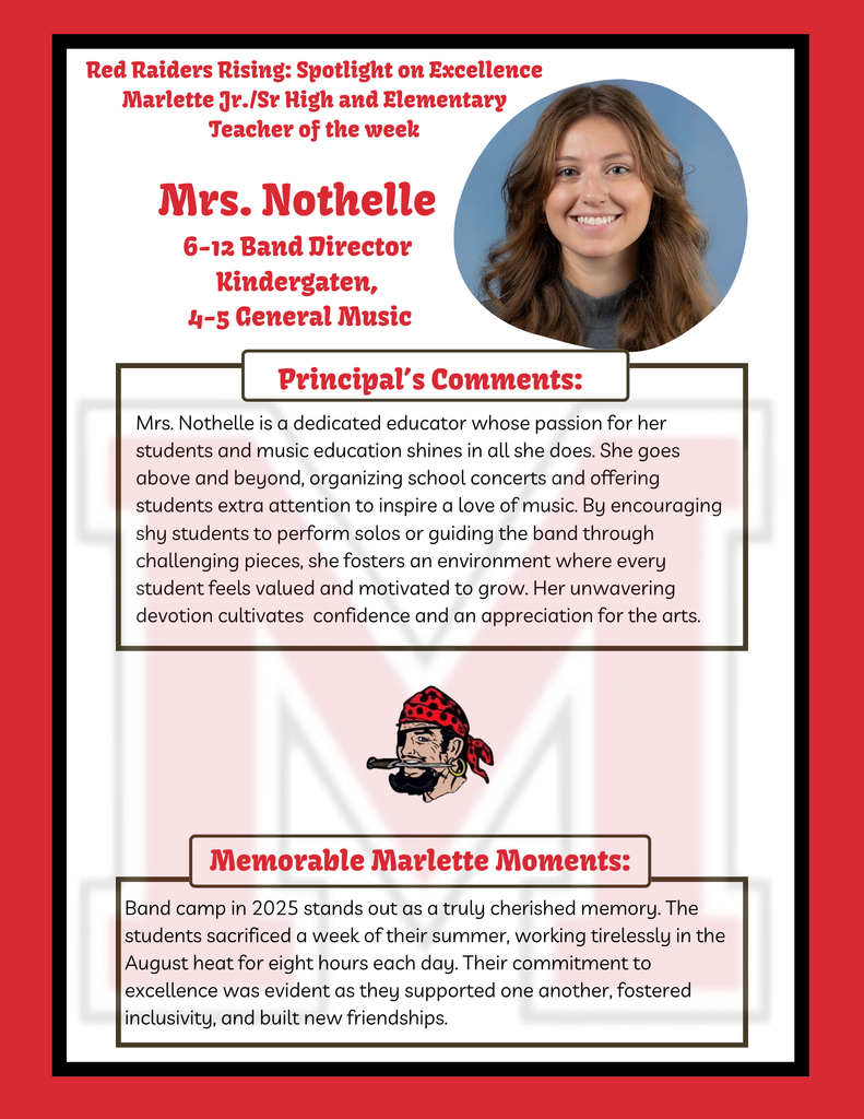 Ruby Nothelle Teacher of the Week