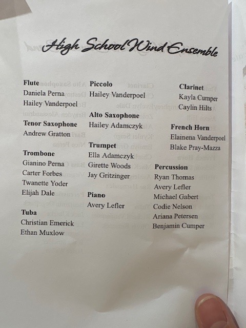 Spring Band Concert 2026