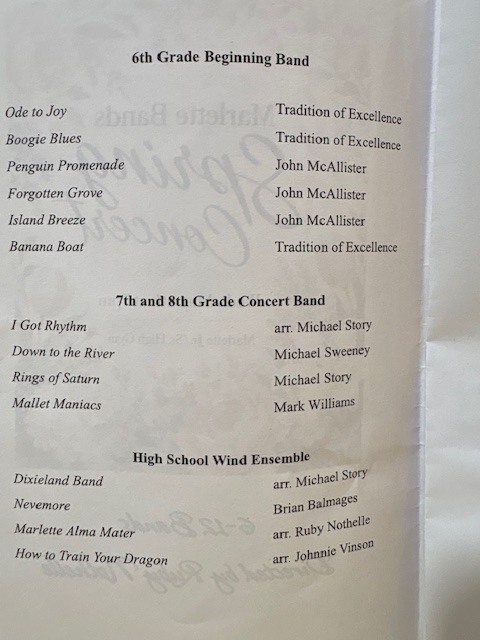 Spring Band Concert 2026