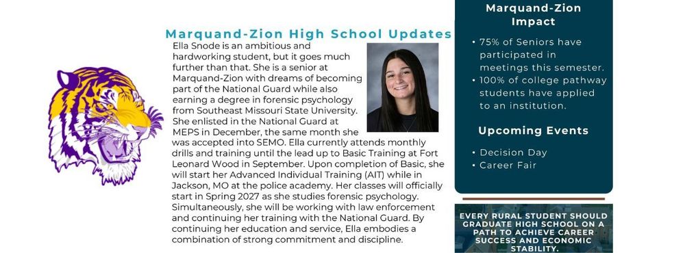 Marquand Sr. Ella Snode featured in February Newsletter