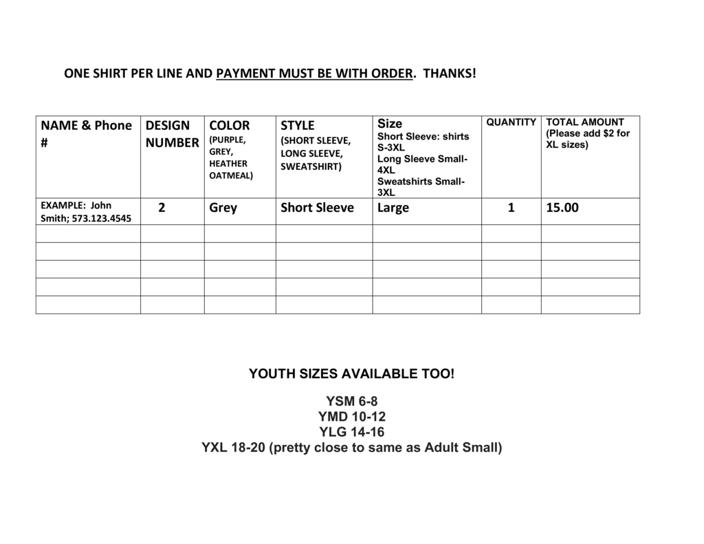 Order Form