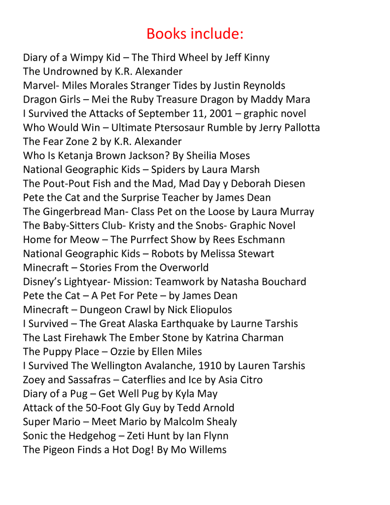 You could win a bag of books from the Book Fair! 