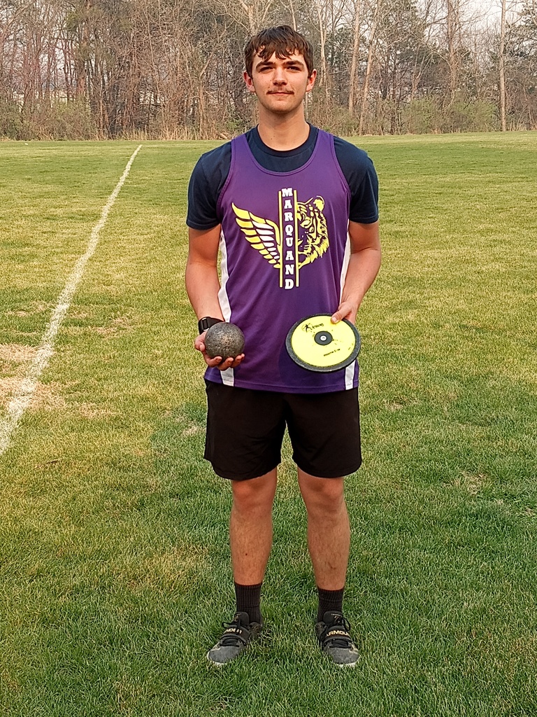 Kolby Stafford competes in Shot Put and Discus