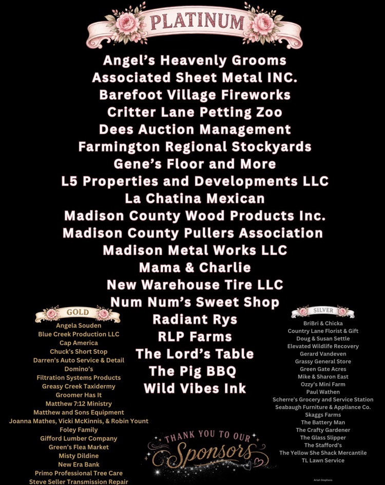 List of sponsors