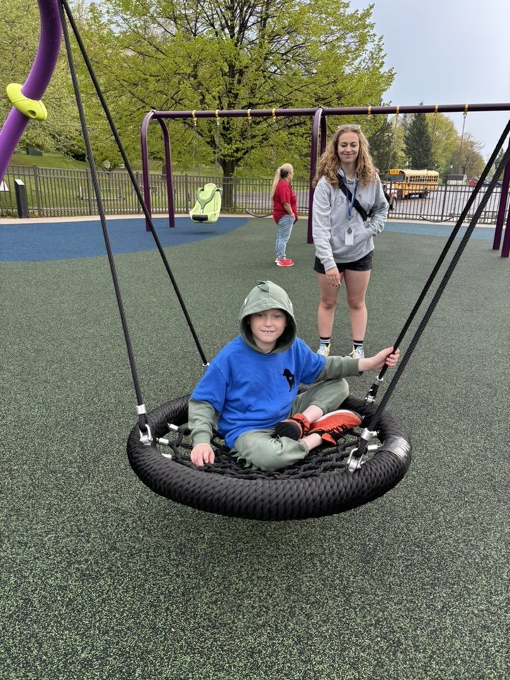 students playing on the playground