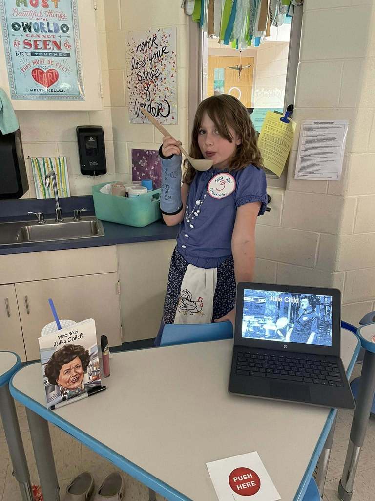 students dress up of a person of their choice
