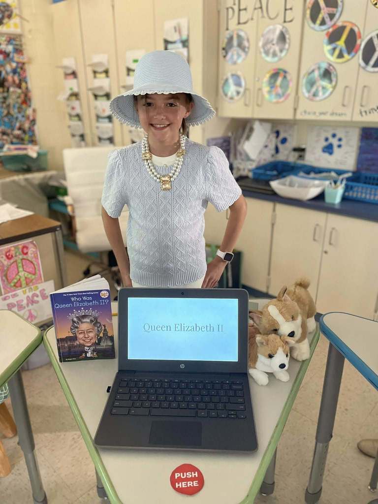 students dress up of a person of their choice