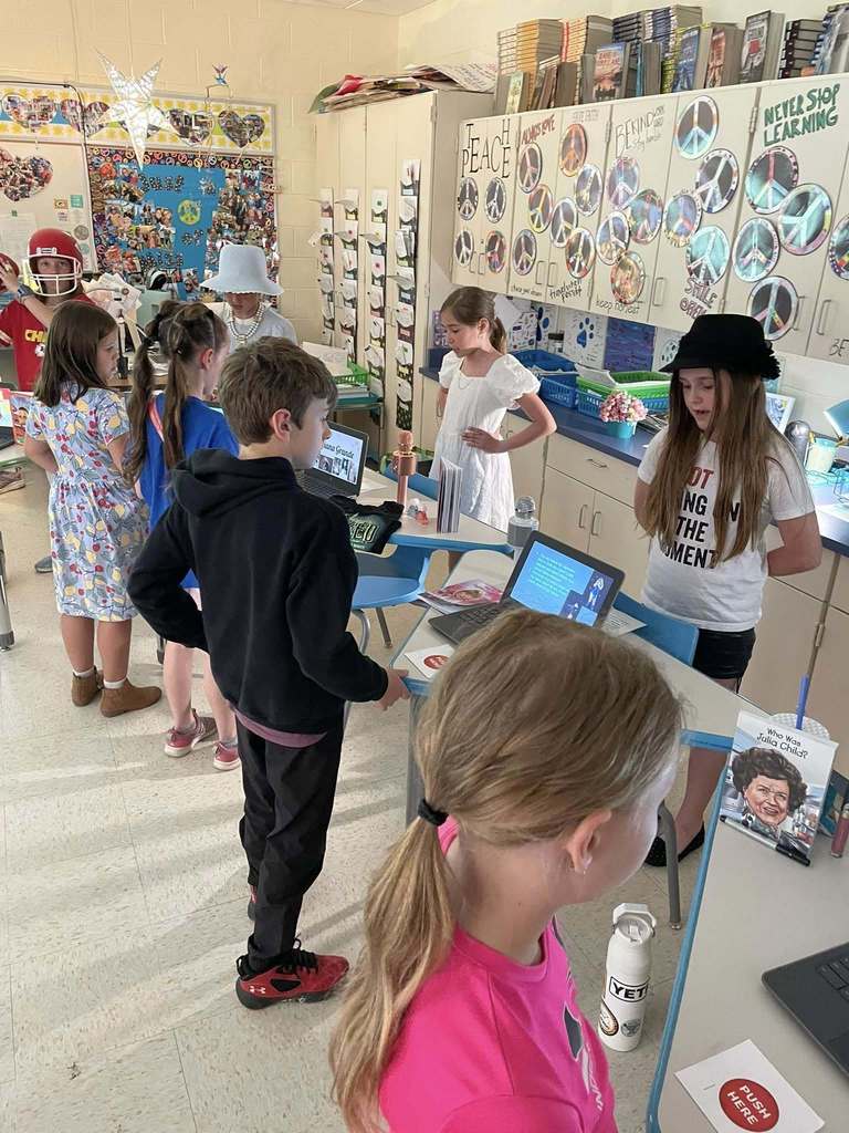 students dress up of a person of their choice