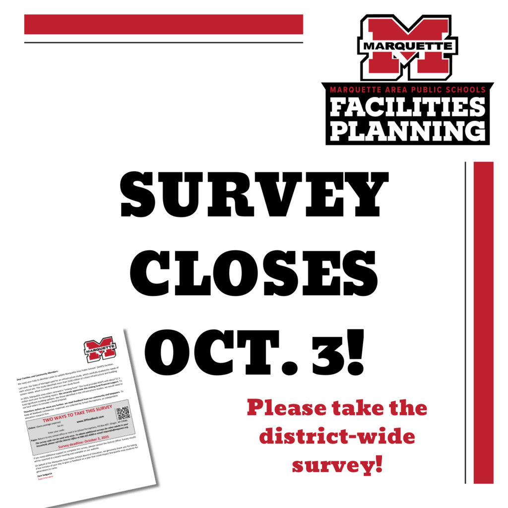 Survey closes OCT. 3! Please take the district-wide survey!
