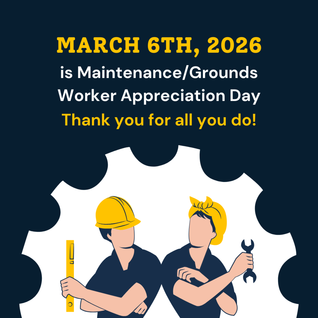 a man and woman holding tools under the outline of a gear