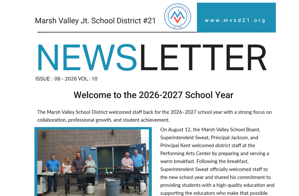 August 2026 Newsletter