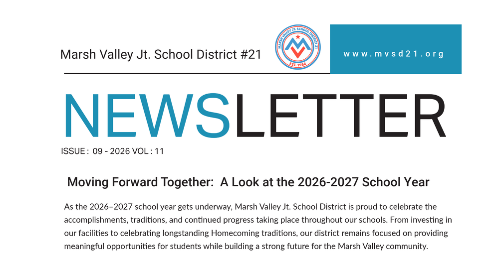 September 2026 Newsletter