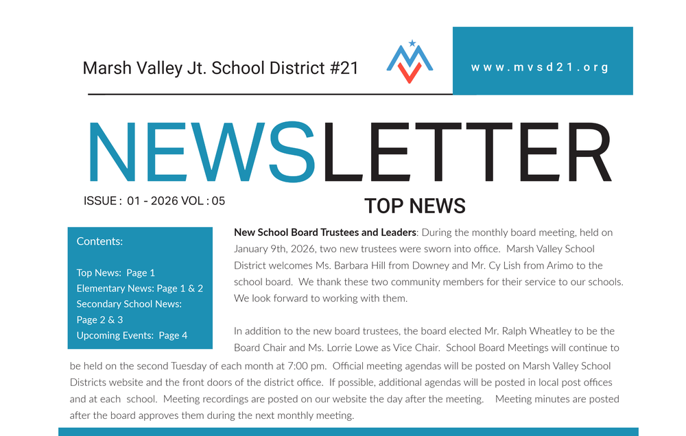 2026 January  Newsletter