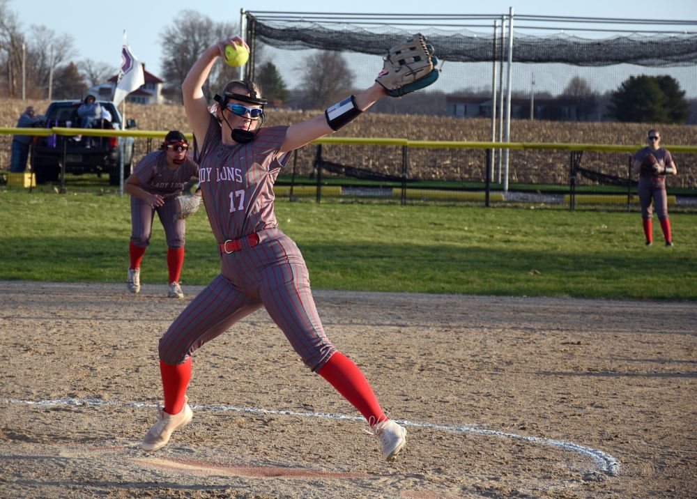 Avery Cornwell struck out 10 in Marshall's 2-1 season-opening win over Oakwood-Schlarman