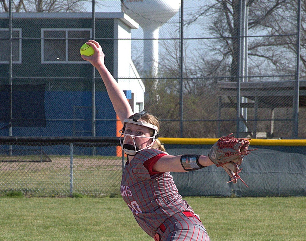 Kyla Gustafson was magnificent in the circle vs Flora - striking out 22 and not giving up a walk or an earned run in the Lions' 2-1 win