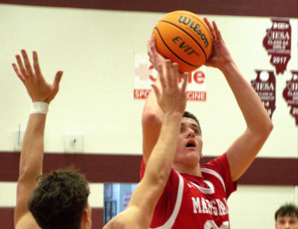 Bryce Griguhn had a strong game with 8 points and 4 rebounds