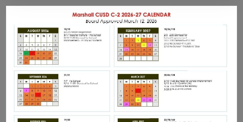 2026-27 School Calendar