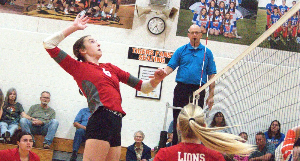 Lilly Ross goes up for the spike