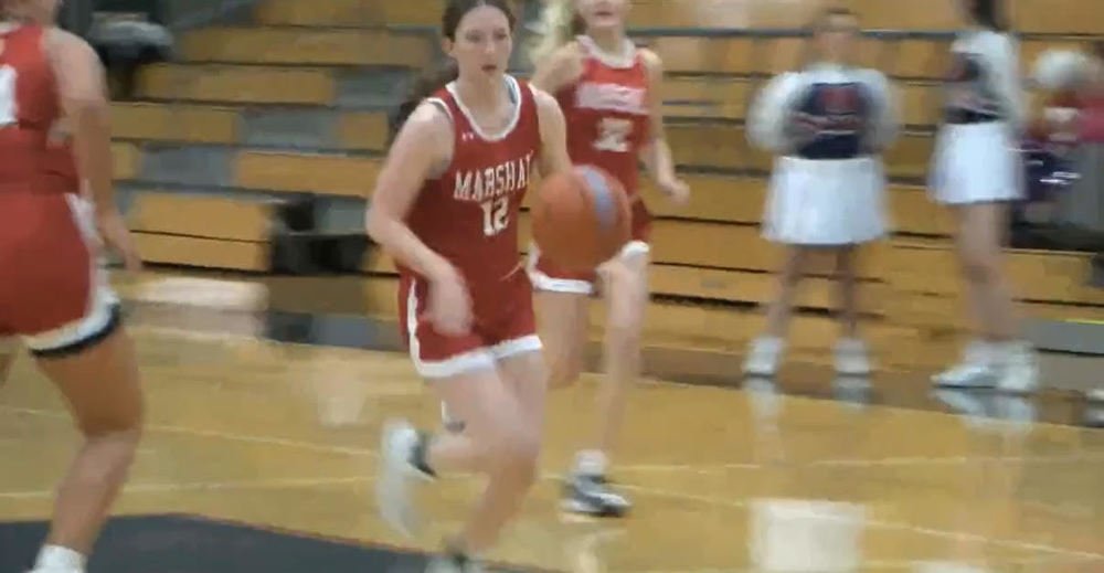 Addy Ross leads the fast break