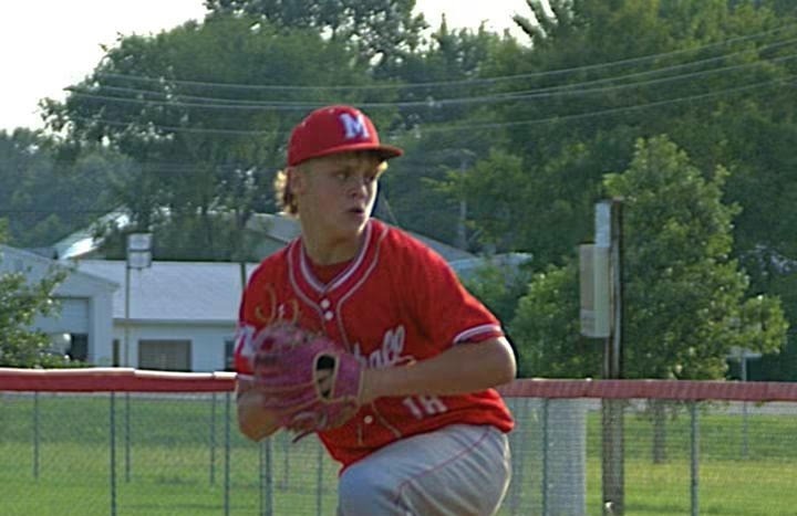 Kole Nickles on the mound for the Cubs