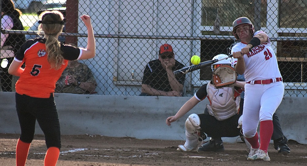 Ella Mattas launches a 2-run home run over the left field fence against Paris
