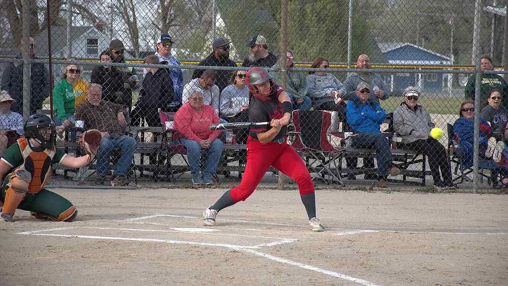 Ella Mattas had two hits and scored a run against Mattoon, but her web gem catch and double play in the bottom of the 6th propelled the Lions to the win