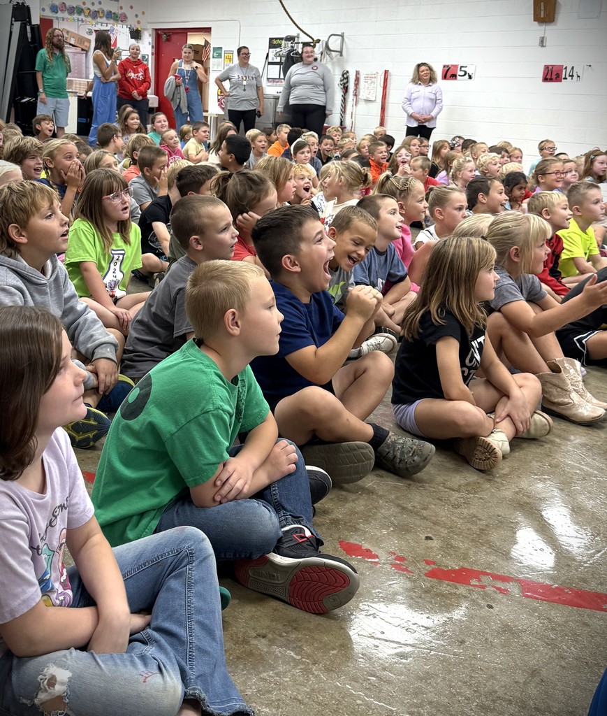 Excitement as our students were entertained and encouraged at the NED assembly