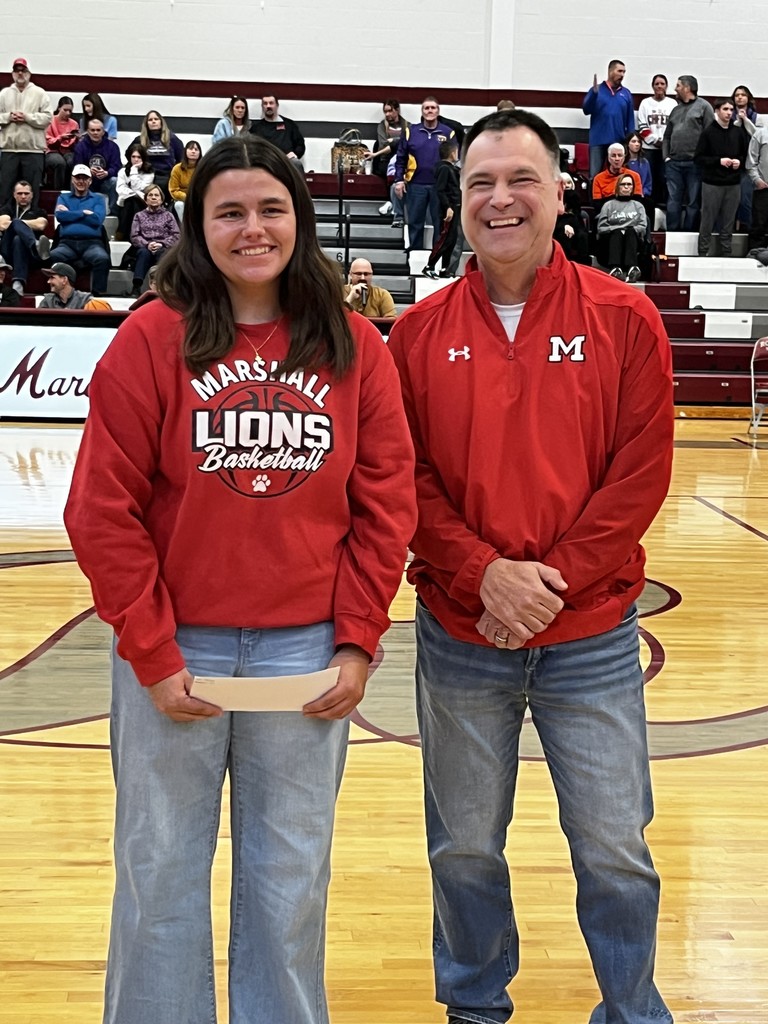 Ella Mattas was presented the LIC Scholarship by John Ritchey, LIC President and MHS Principal
