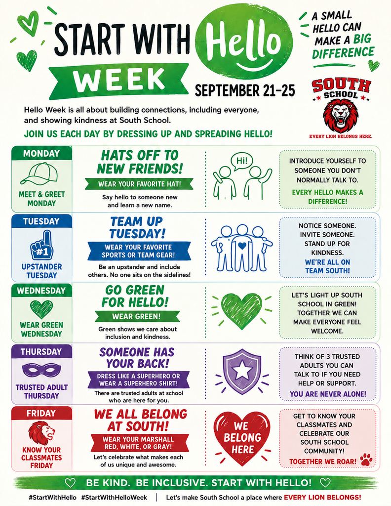 Start with Hello Week South 26