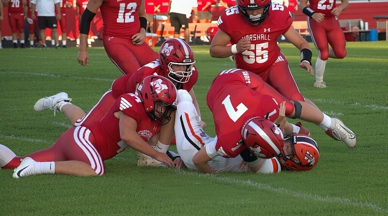 The Lions defense was dominating while holding Wesclin to 154 total yards in Marshall's 16-8 win