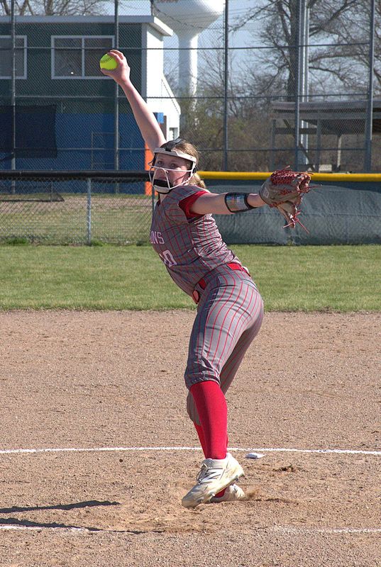 Kyla Gustafson was magnificent in the circle vs Flora - striking out 22 and not giving up a walk or an earned run in the Lions' 2-1 win