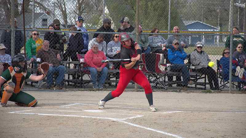 Ella Mattas had two hits and scored a run against Mattoon, but her web gem catch and double play in the bottom of the 6th propelled the Lions to the win