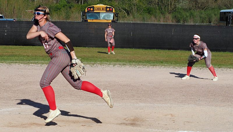 Avery Cornwell (17) shut down the Northview bats for Marshall to bring home third place in their division at the Lady Braves Bash