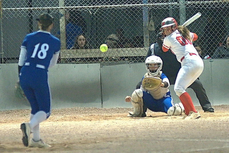 McKenzie Davis rose to the occasion, going 4 for 4 against Martinsville (IN) in the opening game of the Lady brfaves Bash