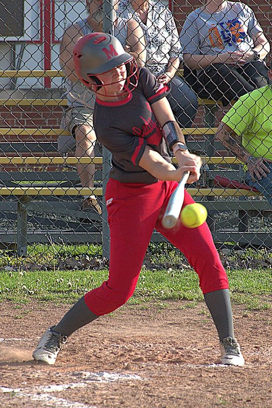 Abby Engerski drives the ball versus Tri-County