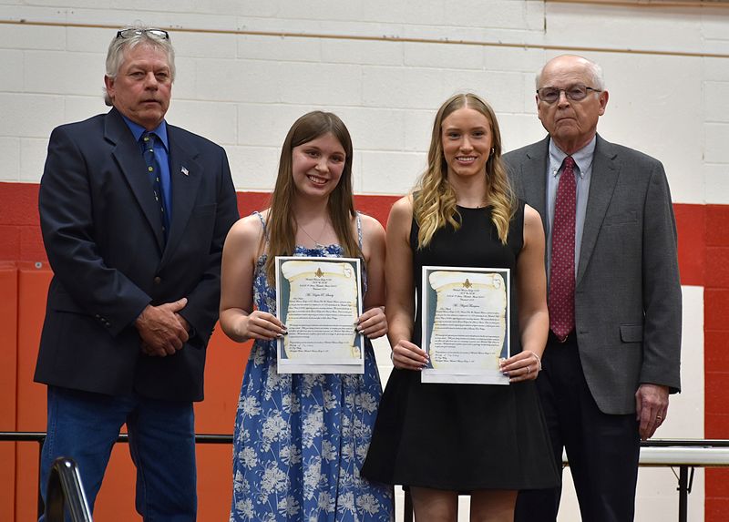 Marshall Masonic Lodge #133 Scholarship - Haylee Siverly & Abigail Thompson