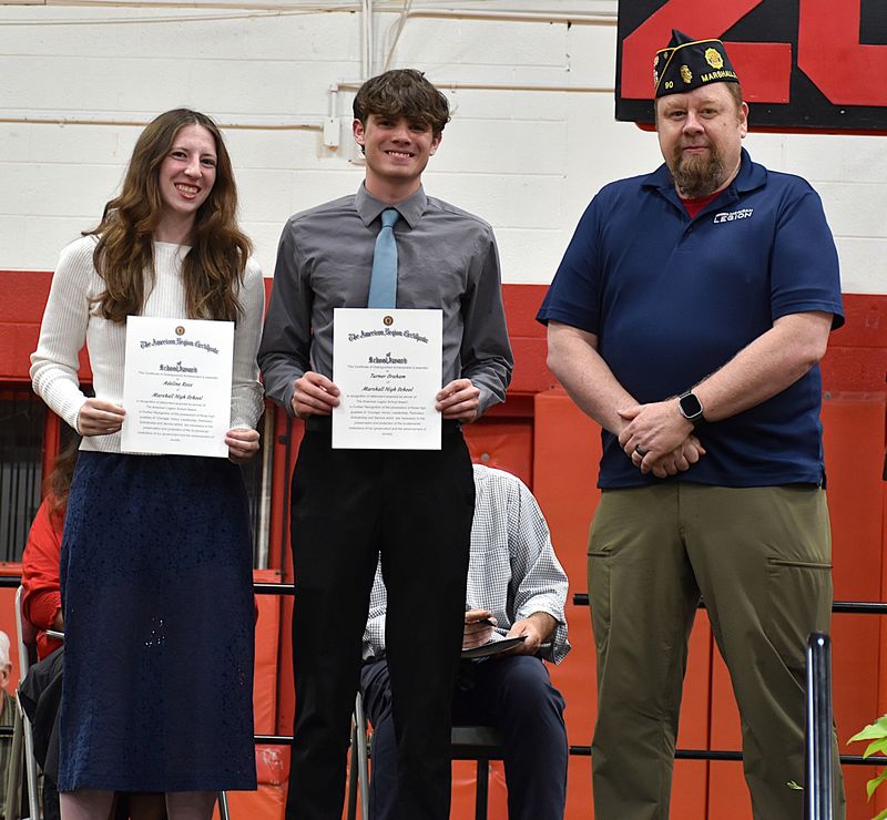 Marshall American Legion Student Award - Adeline Ross & Turner Graham