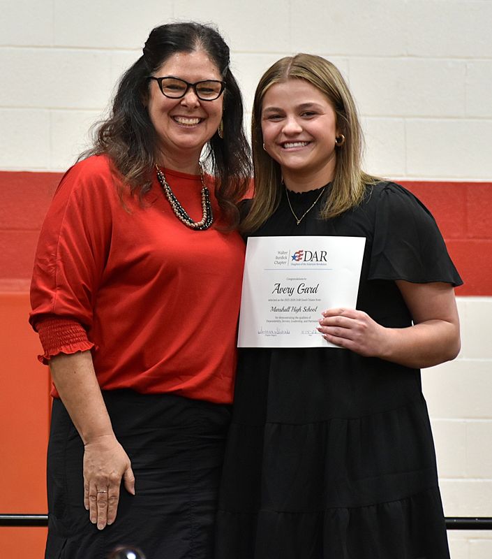 Daughters of the America Revolution Good Citizenship Award - Avery Gard
