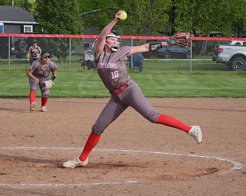 This strikeout by Kyla Gustafson ended the game and clinched at least a share of the LIC Conference championship for Marshall