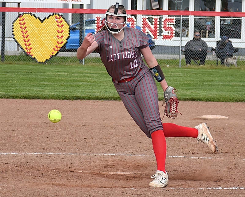 Kyla Gustafson struck out 13 Olney batters to pick up the complete game win