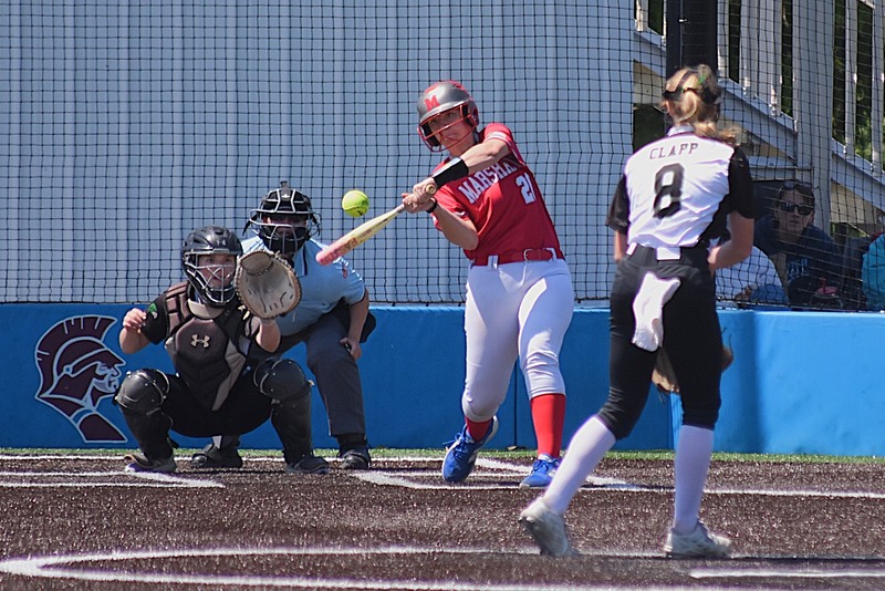Klaire York led the Lions in the St Joe-Ogden tournament with 4 hits in the two games