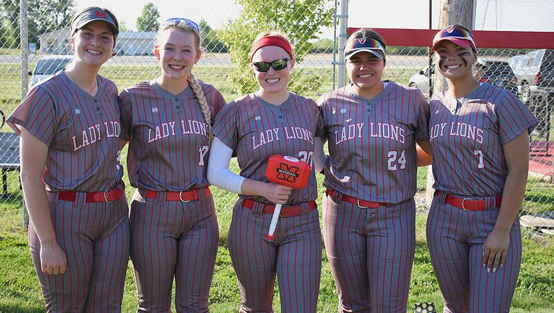 Marshall senior softball players had a great Senior Day in the win over Dieterich