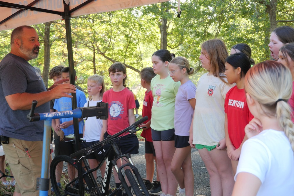 Exhibit teaching bike safety