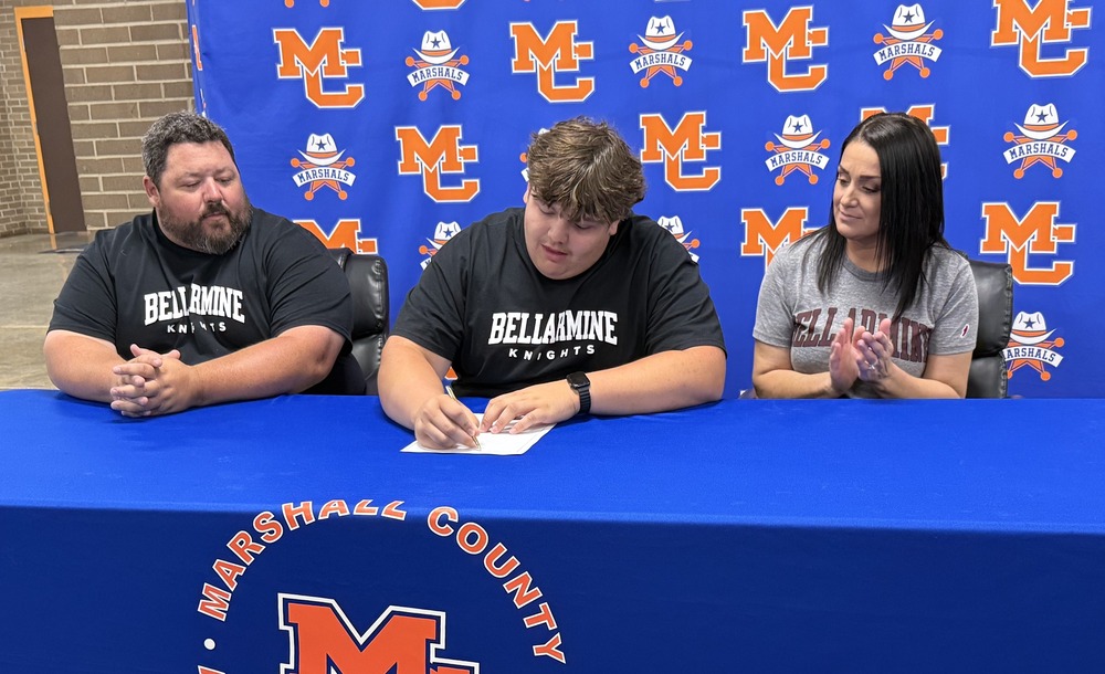 Deegan Croley signs track & field scholarship at Bellemine Univ.