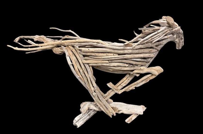 Driftwood Horse Sculpture