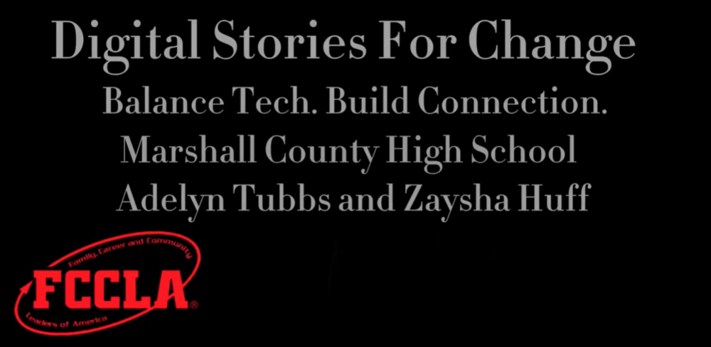 Graphic with "Digital Stories for Change" submission