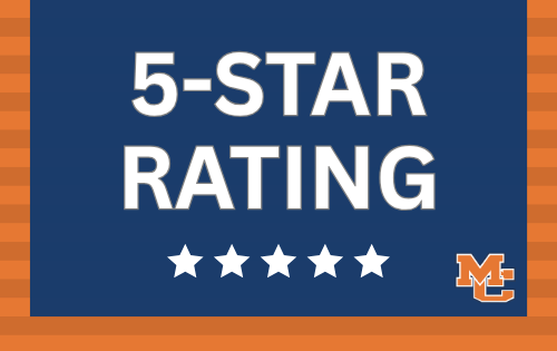 Graphic reading All MCPS Preschools Receive 5-STar Rating