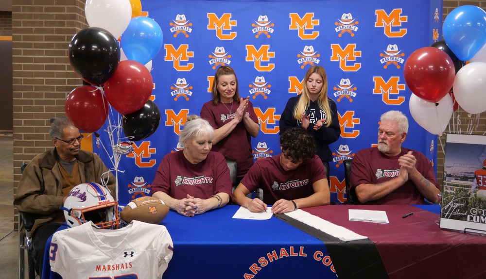 MCHS senior Kayson Holland signs to play football at Bellarmine Univ.